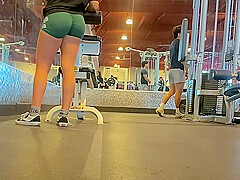 gym candid booty latina